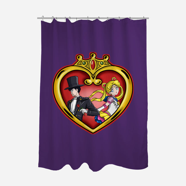 Heart Of Moon-none polyester shower curtain-nickzzarto