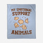 Tasty Support Animals-none fleece blanket-kg07