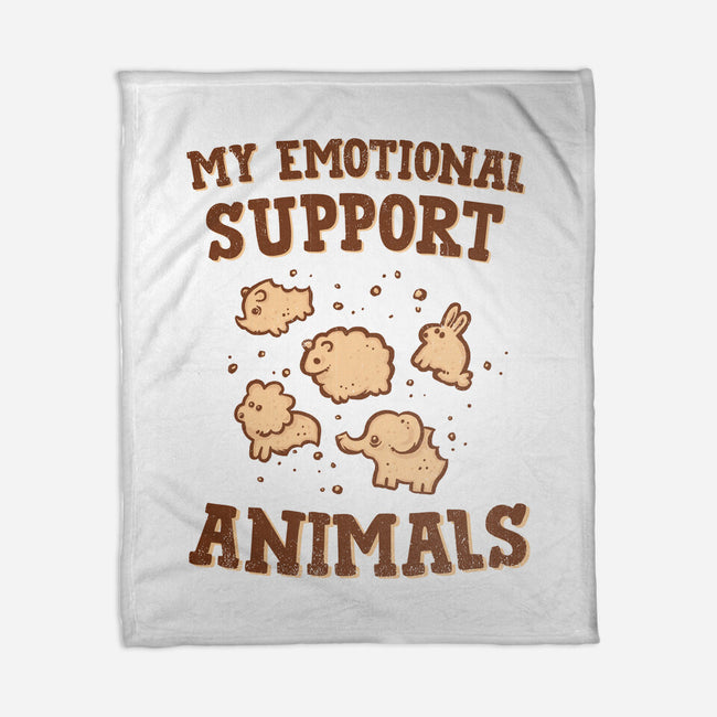 Tasty Support Animals-none fleece blanket-kg07