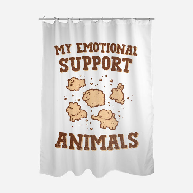 Tasty Support Animals-none polyester shower curtain-kg07