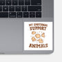 Tasty Support Animals-none glossy sticker-kg07