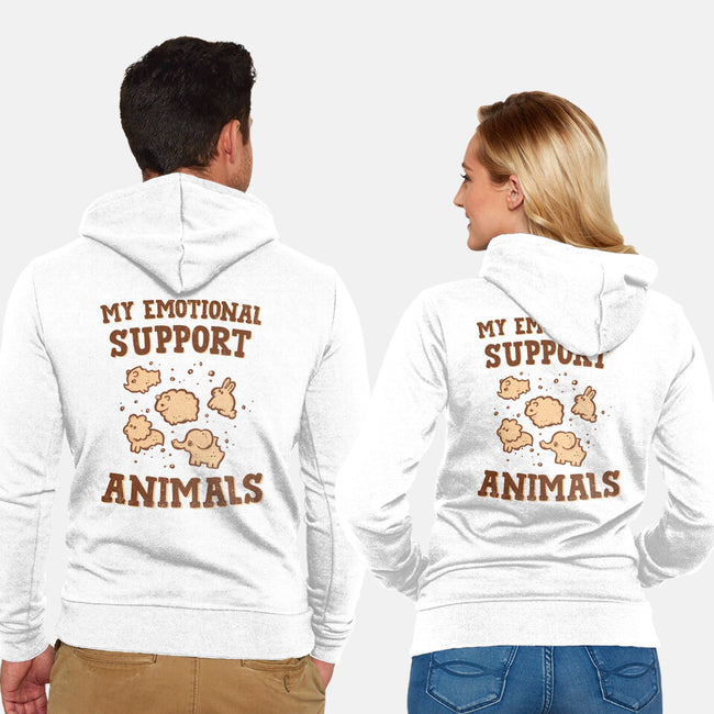 Tasty Support Animals-unisex zip-up sweatshirt-kg07