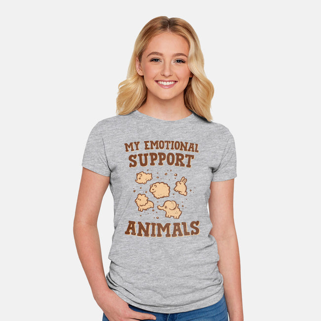 Tasty Support Animals-womens fitted tee-kg07