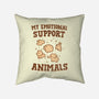 Tasty Support Animals-none removable cover throw pillow-kg07