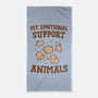 Tasty Support Animals-none beach towel-kg07