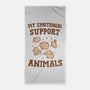 Tasty Support Animals-none beach towel-kg07