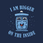 Bigger Inside-womens v-neck tee-kg07