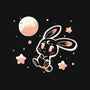 Space Bunny-womens off shoulder sweatshirt-TechraNova