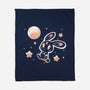 Space Bunny-none fleece blanket-TechraNova