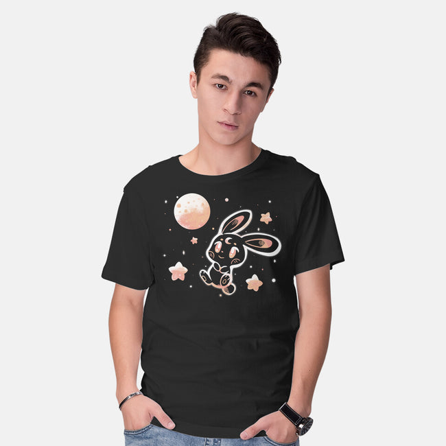 Space Bunny-mens basic tee-TechraNova