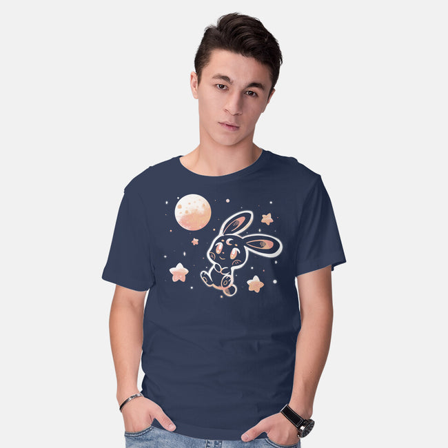 Space Bunny-mens basic tee-TechraNova