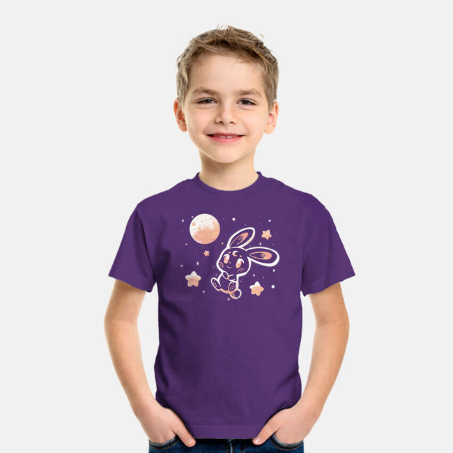 Space Bunny-youth basic tee-TechraNova