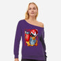 The Metal Anti-hero-womens off shoulder sweatshirt-Diego Oliver