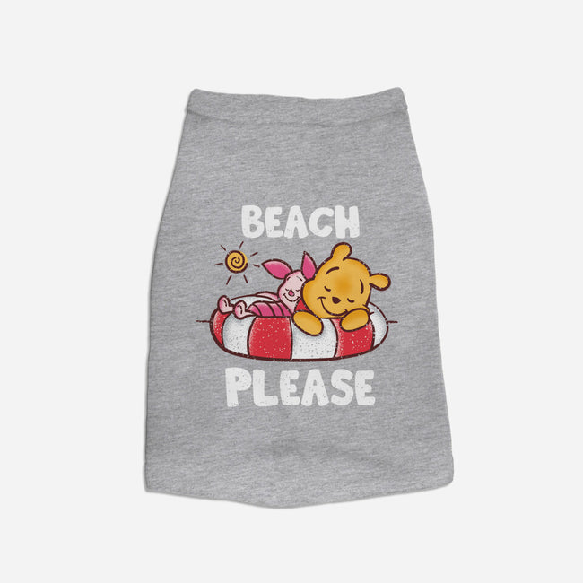 Beach Please Pooh-dog basic pet tank-turborat14