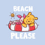 Beach Please Pooh-none removable cover w insert throw pillow-turborat14