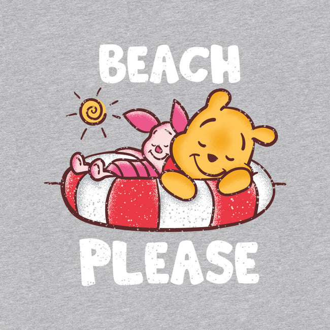 Beach Please Pooh-unisex pullover sweatshirt-turborat14