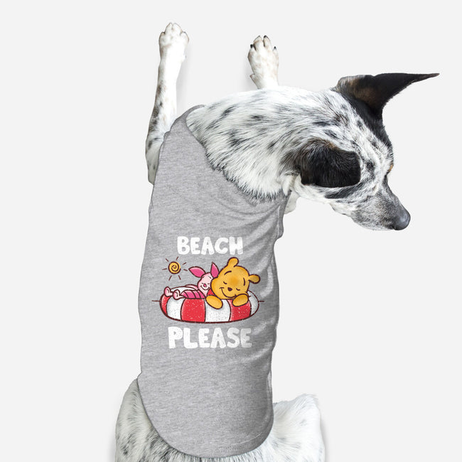 Beach Please Pooh-dog basic pet tank-turborat14