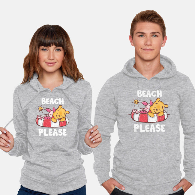 Beach Please Pooh-unisex pullover sweatshirt-turborat14