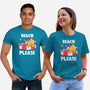 Beach Please Pooh-unisex basic tee-turborat14