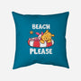 Beach Please Pooh-none removable cover throw pillow-turborat14