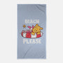 Beach Please Pooh-none beach towel-turborat14