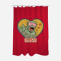 Kaiju Love-none polyester shower curtain-vp021