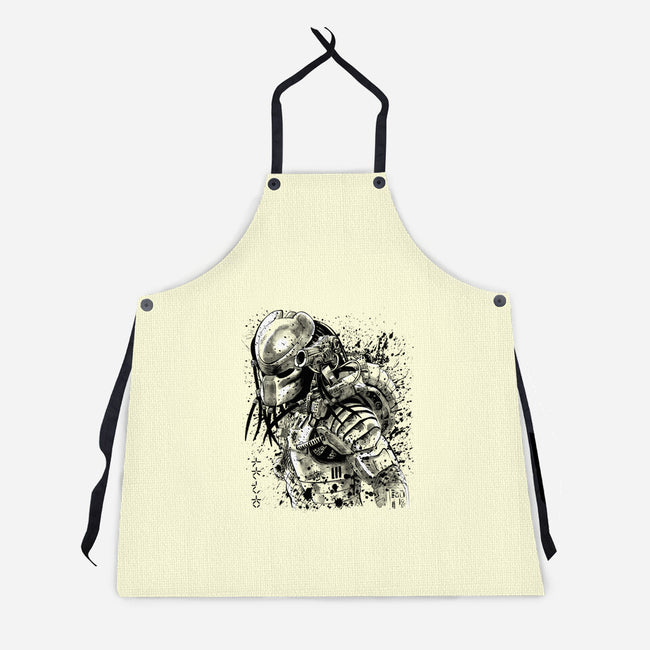 Hunter Ukiyo-e-unisex kitchen apron-albertocubatas