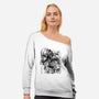 Hunter Ukiyo-e-womens off shoulder sweatshirt-albertocubatas