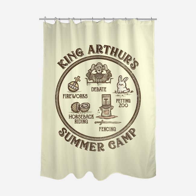 King Arthur's Summer Camp-none polyester shower curtain-kg07