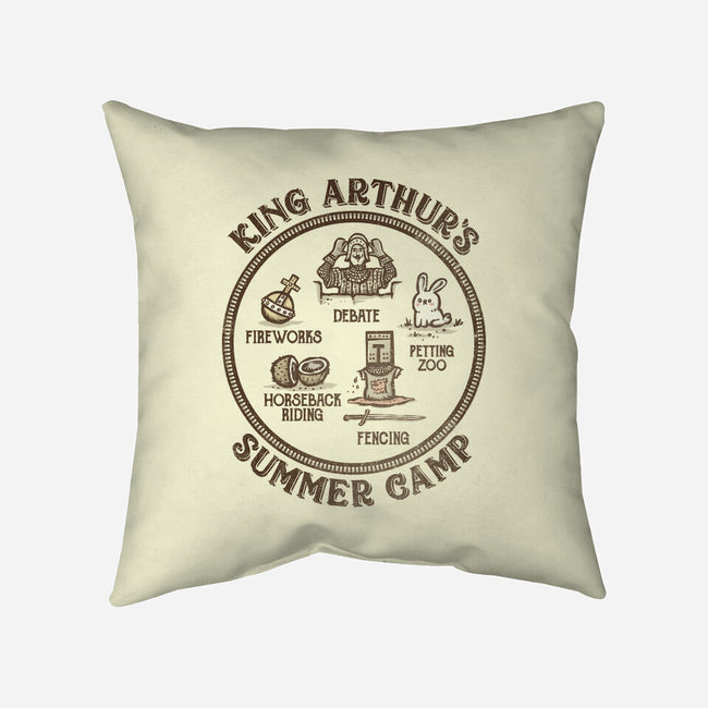 King Arthur's Summer Camp-none removable cover w insert throw pillow-kg07