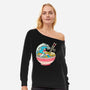 Anime Ramen-womens off shoulder sweatshirt-Eoli Studio