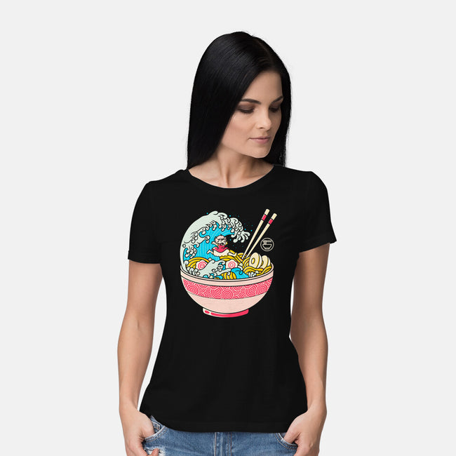 Anime Ramen-womens basic tee-Eoli Studio