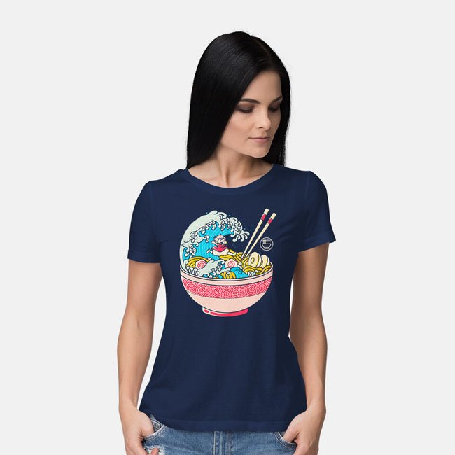 Anime Ramen-womens basic tee-Eoli Studio