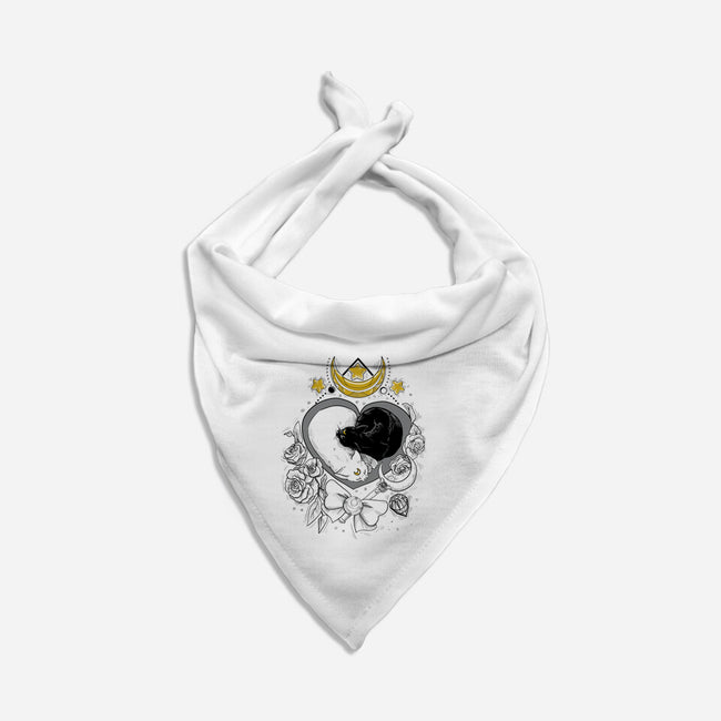 The Moon Cats-cat bandana pet collar-ellr