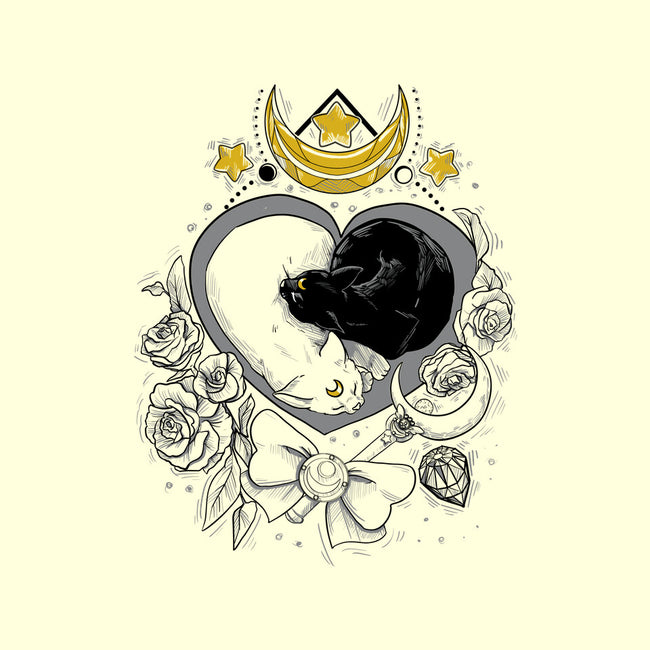 The Moon Cats-none drawstring bag-ellr