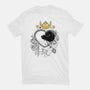 The Moon Cats-womens fitted tee-ellr