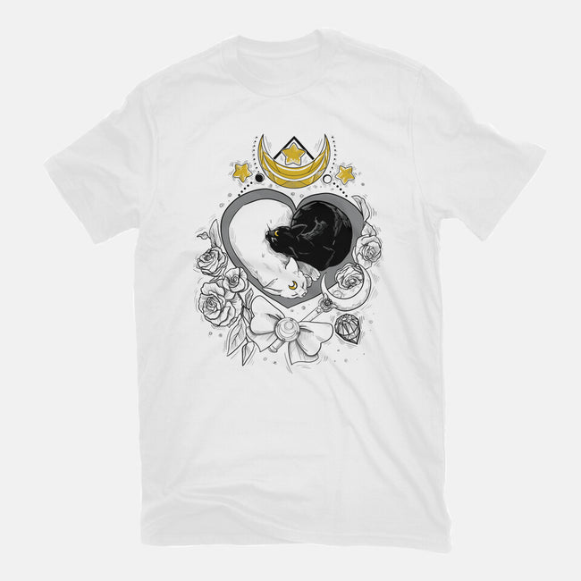 The Moon Cats-mens heavyweight tee-ellr