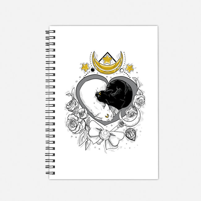 The Moon Cats-none dot grid notebook-ellr