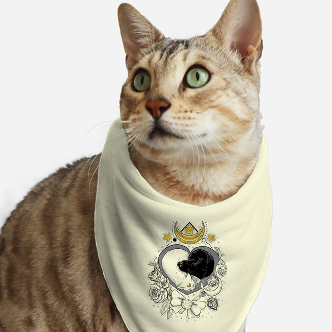 The Moon Cats-cat bandana pet collar-ellr