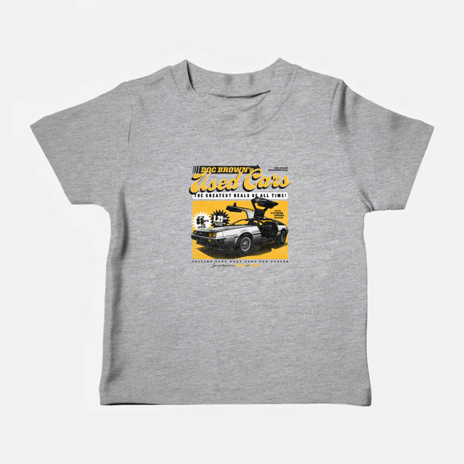 Doc Brown's Used Cars-baby basic tee-zawitees