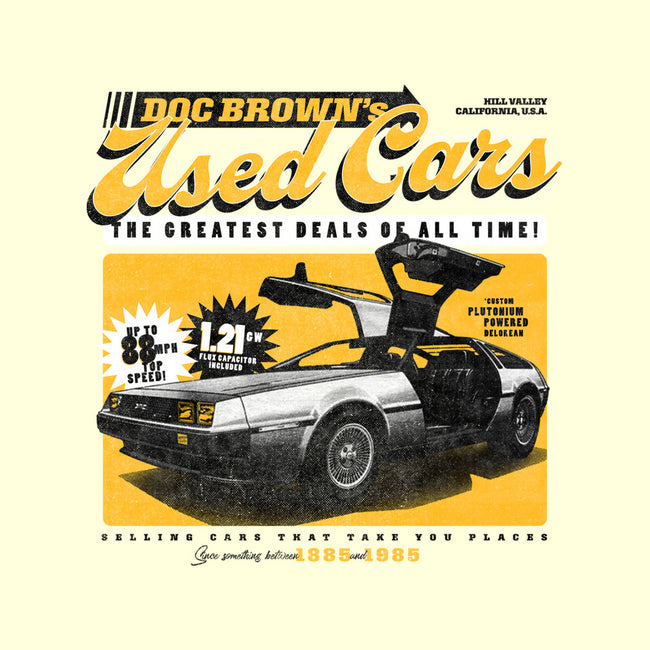 Doc Brown's Used Cars-none removable cover w insert throw pillow-zawitees