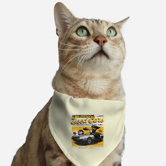 Doc Brown's Used Cars-cat adjustable pet collar-zawitees
