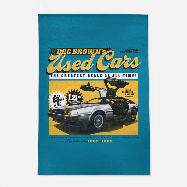 Doc Brown's Used Cars-none indoor rug-zawitees