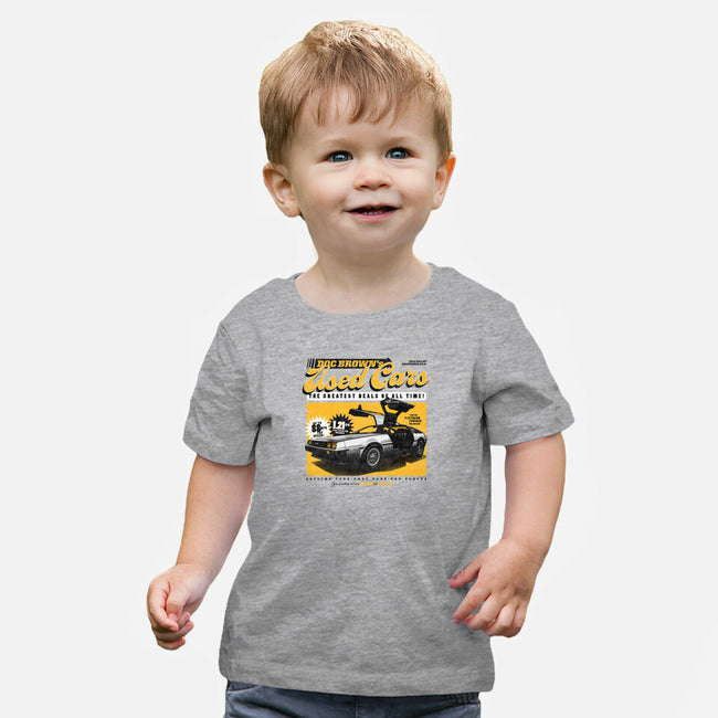 Doc Brown's Used Cars-baby basic tee-zawitees