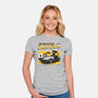 Doc Brown's Used Cars-womens fitted tee-zawitees