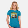 Doc Brown's Used Cars-womens fitted tee-zawitees