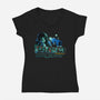 Get Exorcised In DC-womens v-neck tee-goodidearyan