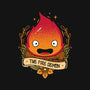 Fire Demon-none removable cover w insert throw pillow-Alundrart