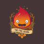 Fire Demon-none removable cover w insert throw pillow-Alundrart