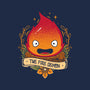 Fire Demon-none removable cover w insert throw pillow-Alundrart